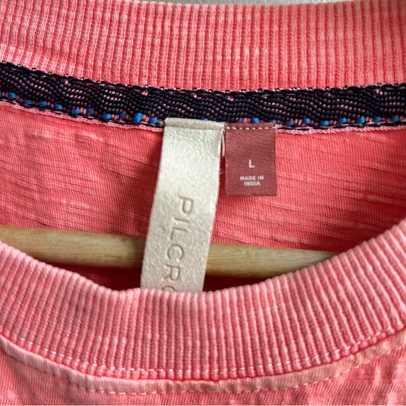 Anthropologie Pilcro & The Letterpress Pink Tie Back Tank Top Size Large - Picture 4 of 6